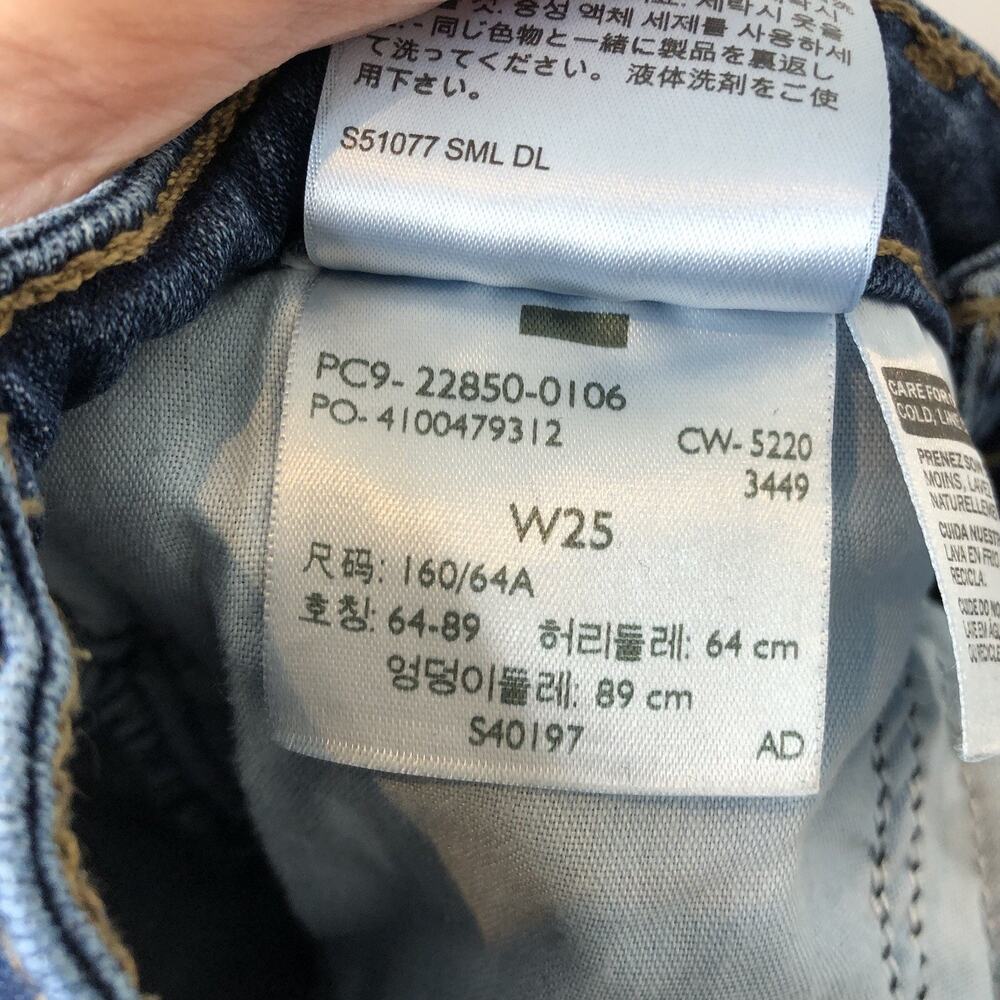 Levi's Women's 721 High Rise Skinny Ankle Jeans Size 25 - Picture 10 of 10